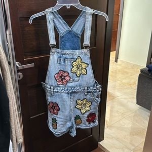 glamorous denim overalls